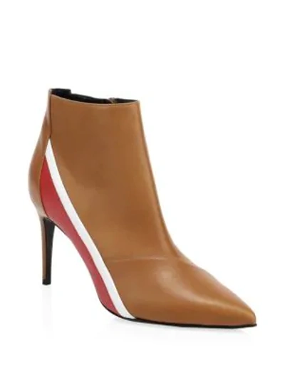 Shop Pierre Hardy Alpha Leather Ankle Boots In Brown