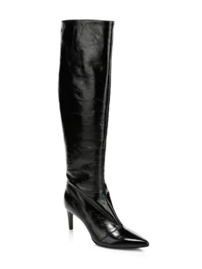 Shop Rag & Bone Beha Knee-high Leather Boots In Black