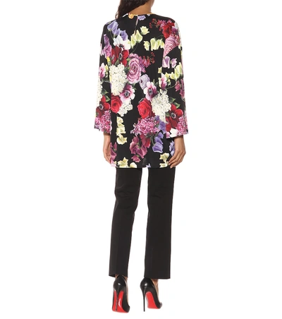 Shop Dolce & Gabbana Floral-printed Top In Multicoloured