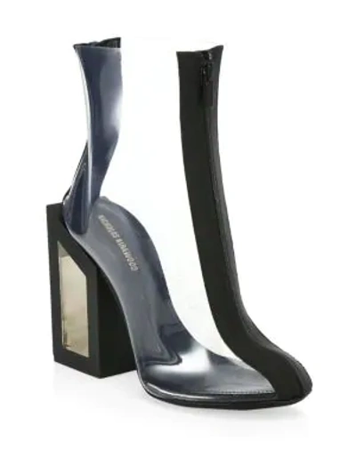 Shop Nicholas Kirkwood Void Pvc Ankle Boots In Black