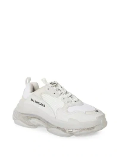 Shop Balenciaga Women's Triple S Sneakers In White