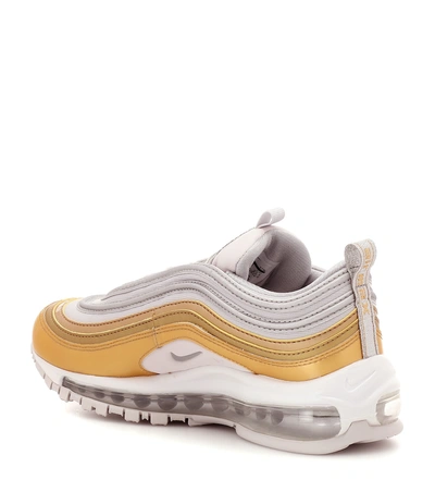 Shop Nike Air Max 97 Se Leather Sneakers In Grey