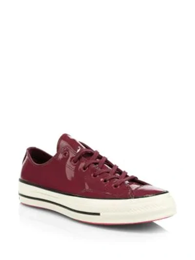 Shop Converse Chuck 70 Low-top Trainers In Burgundy