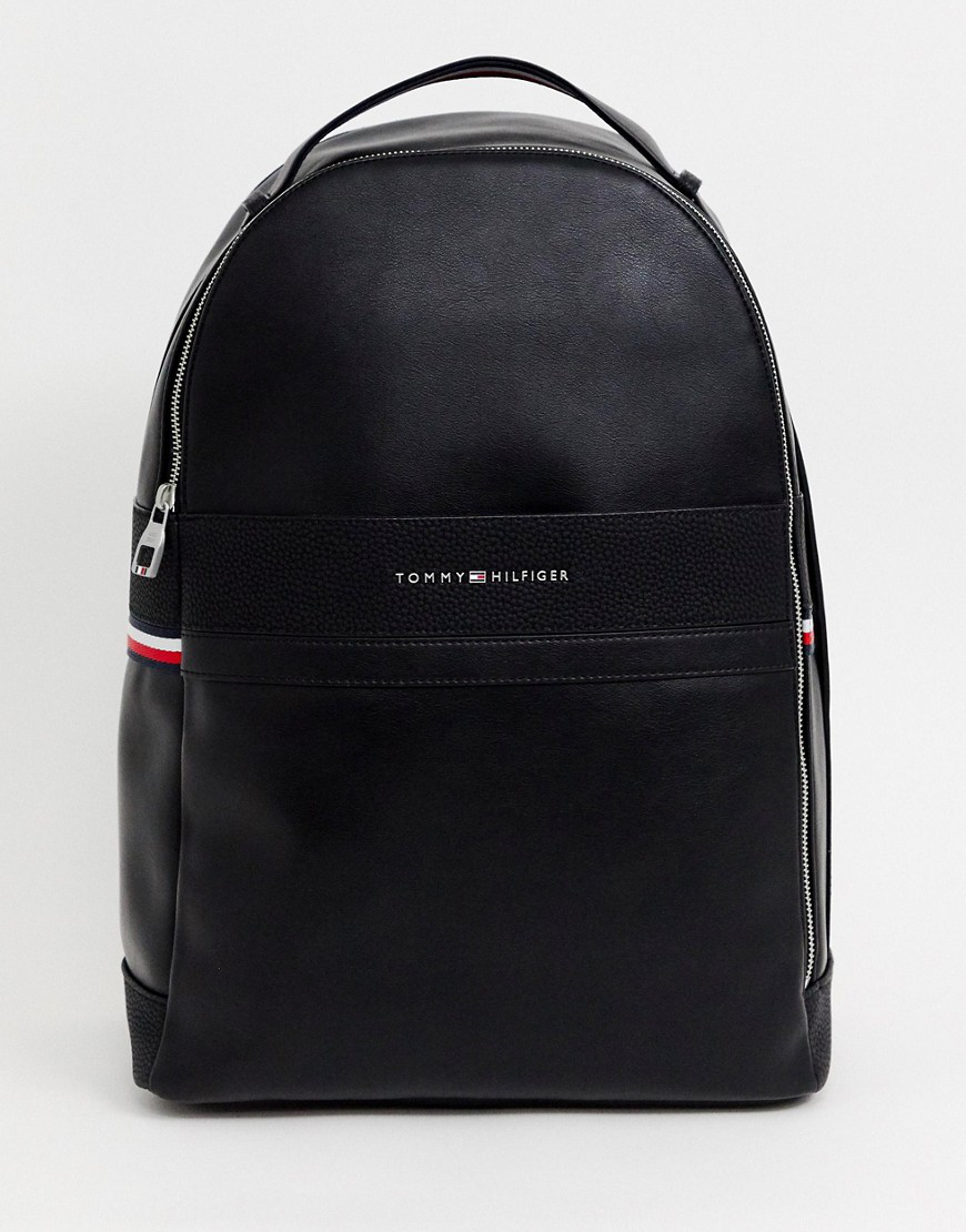 tommy leather backpack