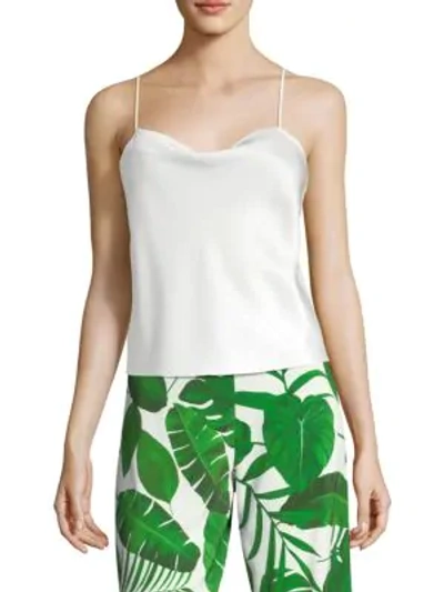 Shop Alice And Olivia Women's Harmon Drapey Slip Tank In White