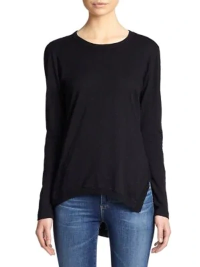 Shop Wilt Women's Asymmetrical Cotton Tunic In Black