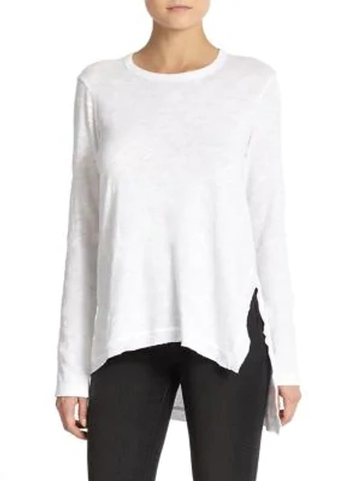 Shop Wilt Women's Asymmetrical Cotton Tunic In White