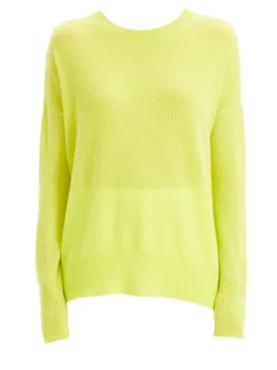 Shop Theory Karenia Cashmere Knit Top In Citronella