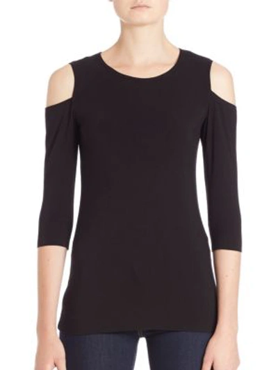 Shop Bailey44 Women's Deneuve Cold-shoulder Top In Black