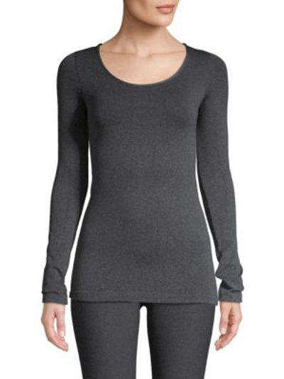 Shop Phat Buddha South Village Long Sleeve Top In Heather Rose Violet