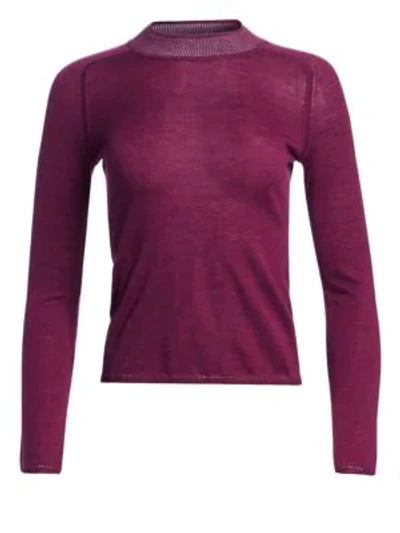 Shop Rag & Bone Pamela Merino Wool Knit In Magenta