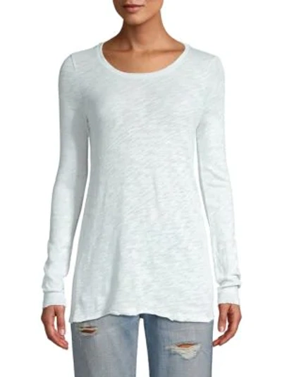 Shop Atm Anthony Thomas Melillo Destroyed Washed Top In Air Blue