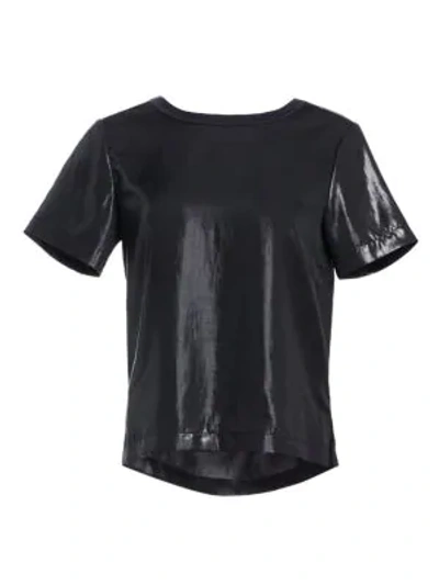 Shop Rag & Bone Sloane Lamé Tee In Black