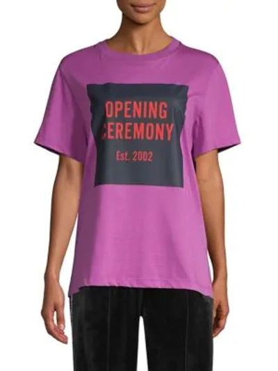 Shop Opening Ceremony Box Logo Tee In Hyacinth
