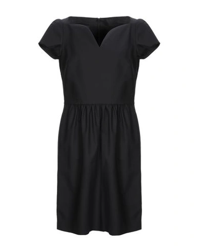 Shop Boutique Moschino Woman Mini Dress Black Size 8 Cotton, Other Fibres
