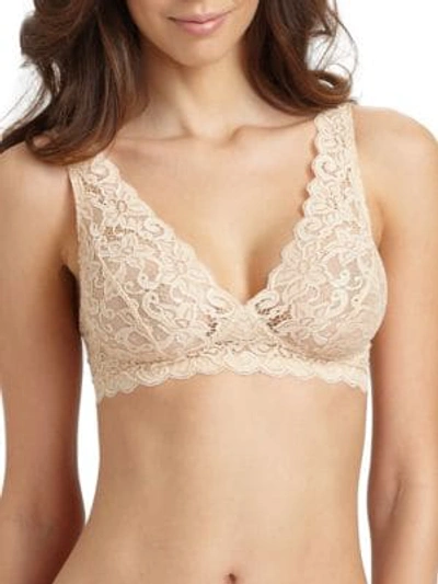Shop Hanro Women's Luxury Moments Allover Lace Soft Cup Bra In Skin