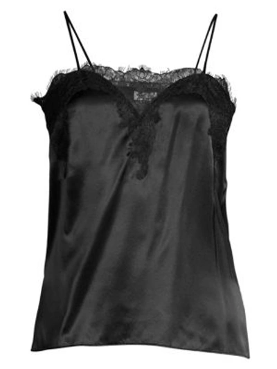 Shop Cami Nyc Sweetheart Charmeuse Silk Camisole In Black
