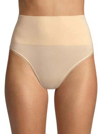 Shop Yummie Women's Ultralight Seamless High-waist Thong In Frappe