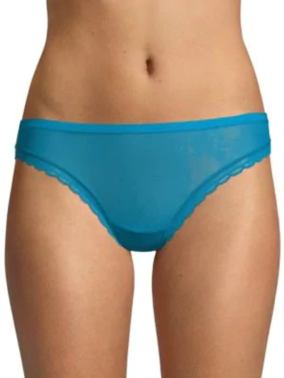 Shop On Gossamer Next To Nothing Sheer Brief In Deep Topaz