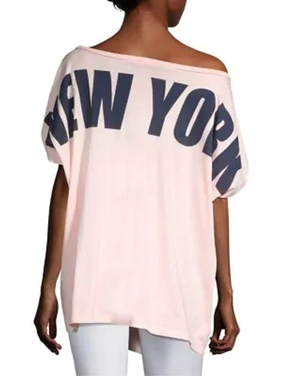 Shop Faith Connexion New York Graphic Tee In Baby Pink