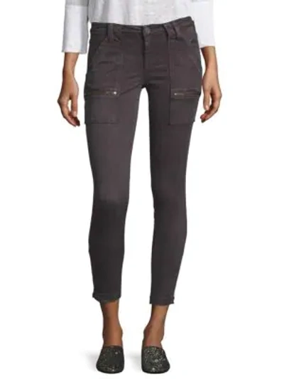 Shop Joie Park Mid-rise Zippered Skinny Pants In Storm