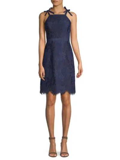 Shop Lilly Pulitzer Kayleigh Lace Sheath Dress In True Navy