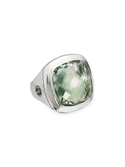 Shop David Yurman Albion Sterling Silver & Gemstone Ring In Prasiolite