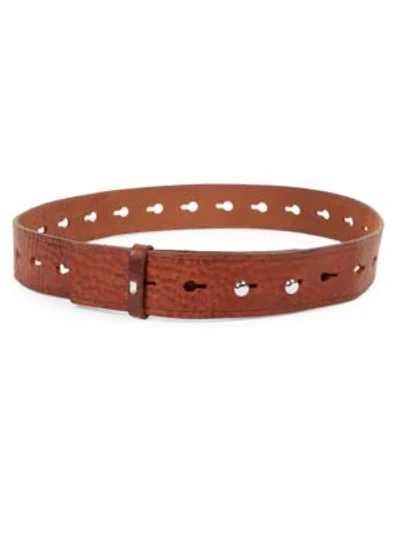 Shop Isabel Marant Marcia Perforated Belt In Brown