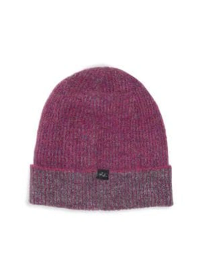 Shop Rag & Bone Jonie Knit Beanie In Magenta