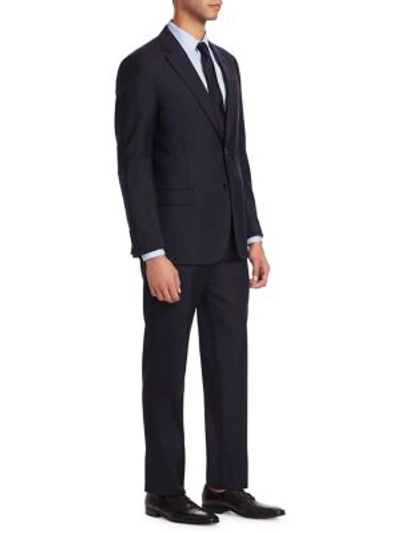 Shop Emporio Armani Men's G-line Super 130s Wool Two-button Slim-fit Suit In Navy