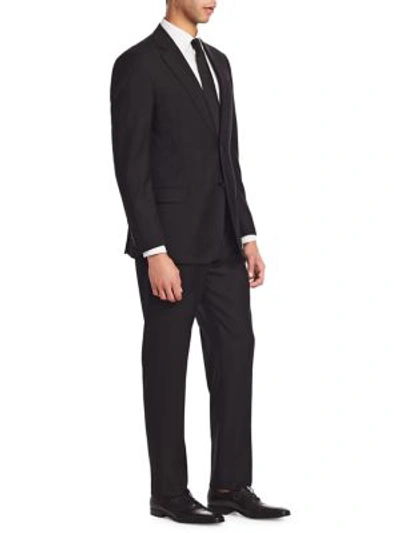 Shop Emporio Armani Men's G-line Super 130s Wool Two-button Slim-fit Suit In Black