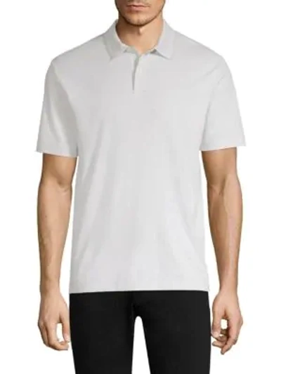 Shop Theory Men's Casual Cotton Polo In Ivory Pearl
