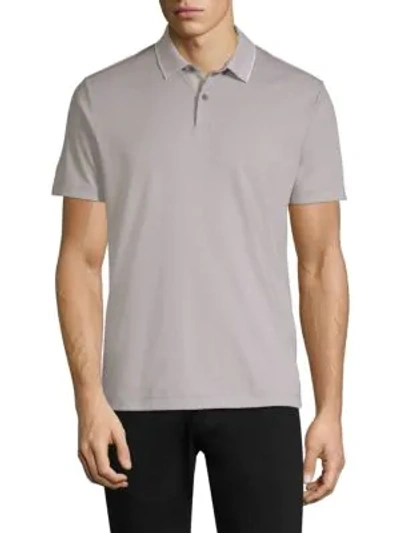 Shop Theory Casual Cotton Polo In Dim White
