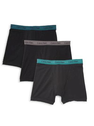 Shop Calvin Klein Underwear 3-pack Stretch Cotton Briefs In Pwq B W Gs