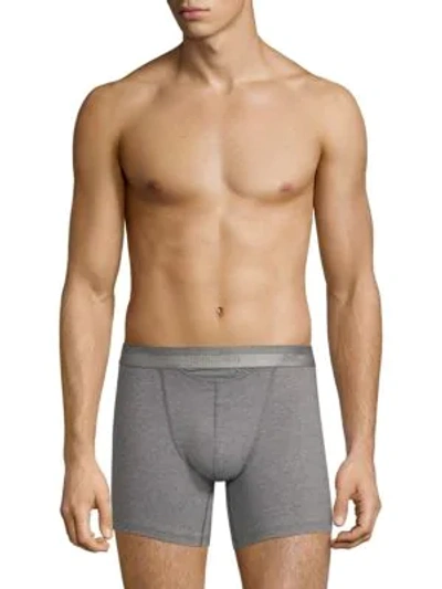 Shop Hom Men's Ho1 Long Boxer Briefs In Grey