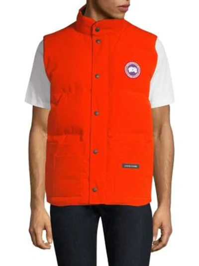 Shop Canada Goose Quilted Freestyle Vest In Monarch Orange