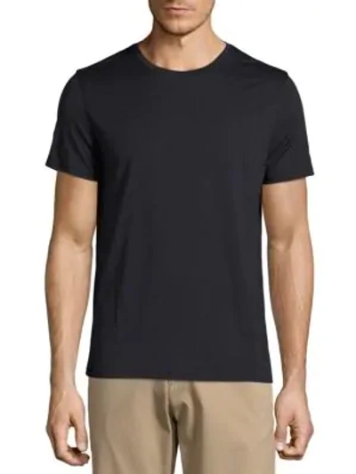 Shop Theory Claey Plaito Regular-fit Cotton Tee In Eclipse