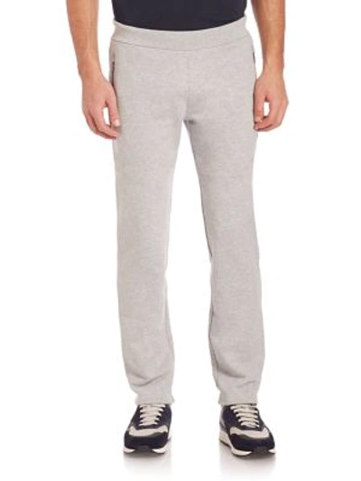 Shop Z Zegna French Terry Sweatpants In Grey