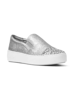 michael kors tia glitter platform sneakers