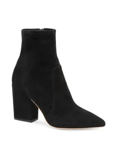 Shop Loeffler Randall Women's Isla Suede Ankle Boots In Black