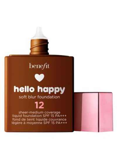 Shop Benefit Cosmetics Hello Happy Soft Blur Foundation In Shade 12 Dark Neutral Warm