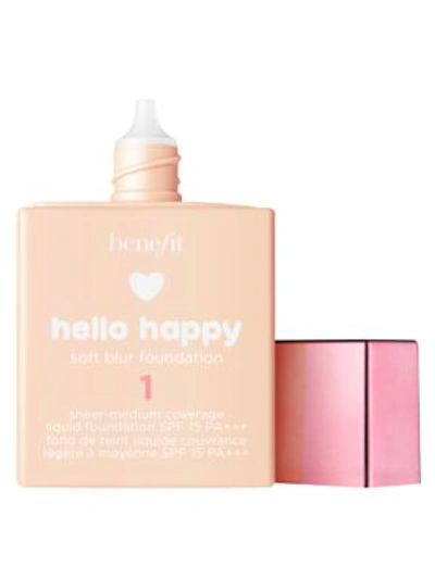 Shop Benefit Cosmetics Hello Happy Soft Blur Foundation In Shade 1 Fair Neutral Cool