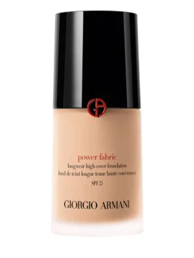 Shop Giorgio Armani Women's Power Fabric Longwear High Cover Liquid Foundation In Beige