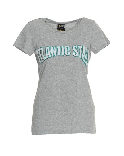Shop Atlantic Stars Sequinned T In Grey