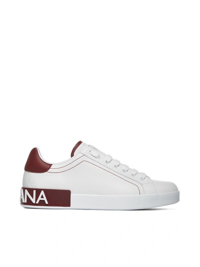 Shop Dolce & Gabbana Portofino Sneakers In Red