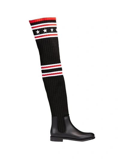 Shop Givenchy Sock Rain Boots In Multi