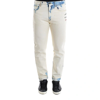 Shop Gucci Bleached Jeans In Multi