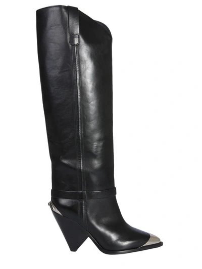 Shop Isabel Marant Texano Lenskee High Boots In Black