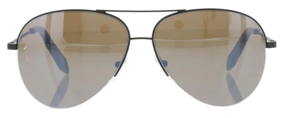 Shop Victoria Beckham Classic Galaxy Mirror Sunglasses In Black