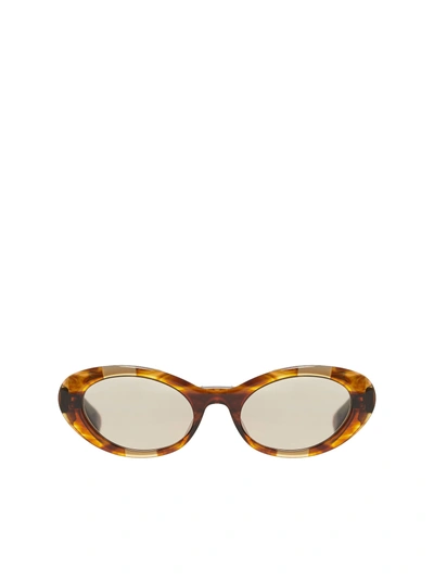 Shop Christian Roth Cat Eye Sunglasses In Marrone